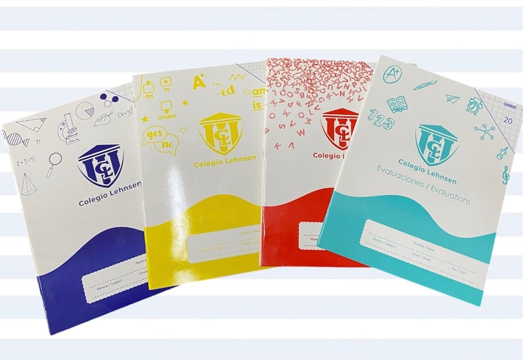 CUADERNO CUADROS GRANDES 20H GRANDE (COLORES)
